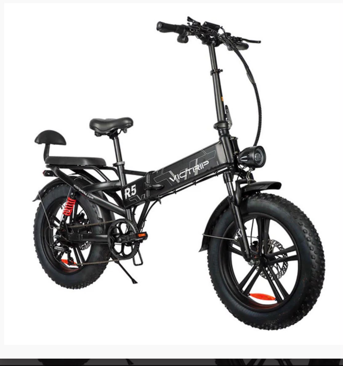 Victrip R5 Full Suspension Foldable Electric Fat Bike – 750W Motor | 48V 20Ah LG Battery | Up to 100 km Range.