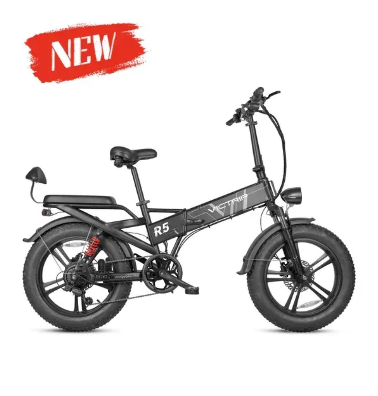 VICTRIP R5 Foldable Electric Bike – 250W Motor | 48V 20Ah LG Battery | 20" Fat Tires | Up to 100KM Range