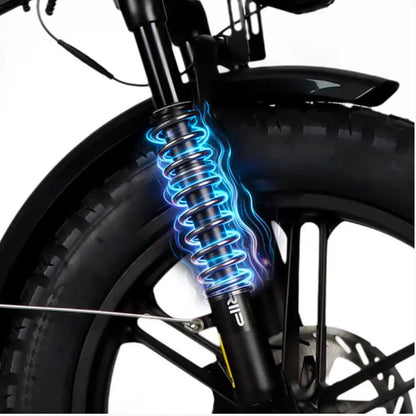 VICTRIP T6 Foldable Fat Tire Electric Bike – 48V 55Ah LG Battery | 750W Motor | Up to 300KM Range