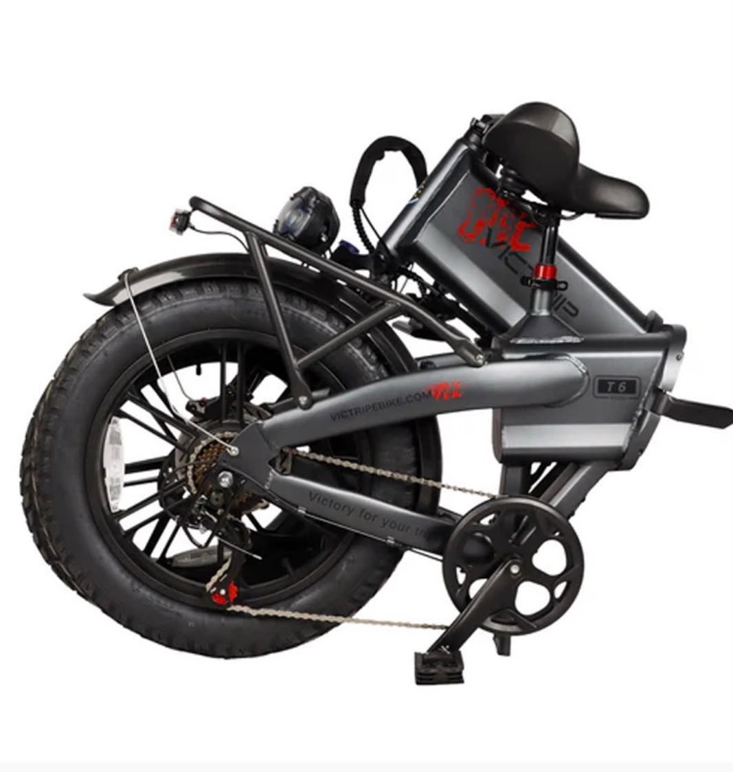 VICTRIP T6 Foldable Fat Tire Electric Bike – 48V 55Ah LG Battery | 750W Motor | Up to 300KM Range