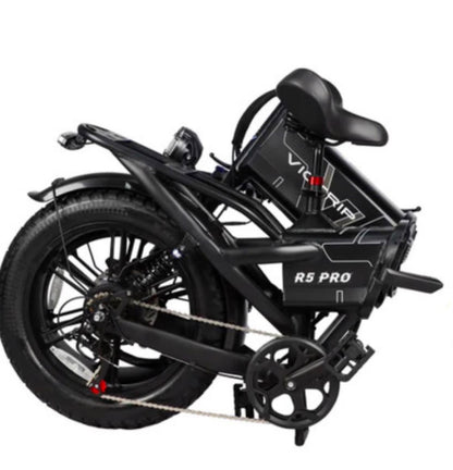 VICTRIP R5 Pro Foldable Fat Tire Electric Bike – 250W Motor | 48V 55Ah LG Battery | Full Suspension | Up to 300KM Range
