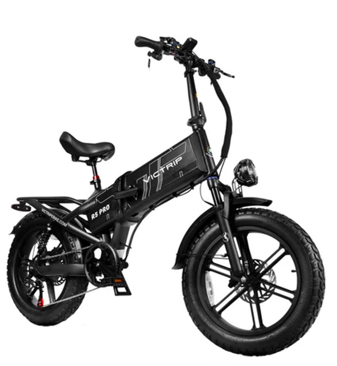 VICTRIP R5 Pro Foldable Fat Tire Electric Bike – 250W Motor | 48V 55Ah LG Battery | Full Suspension | Up to 300KM Range