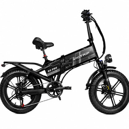 VICTRIP R5 Pro Foldable Fat Tire Electric Bike – 250W Motor | 48V 55Ah LG Battery | Full Suspension | Up to 300KM Range